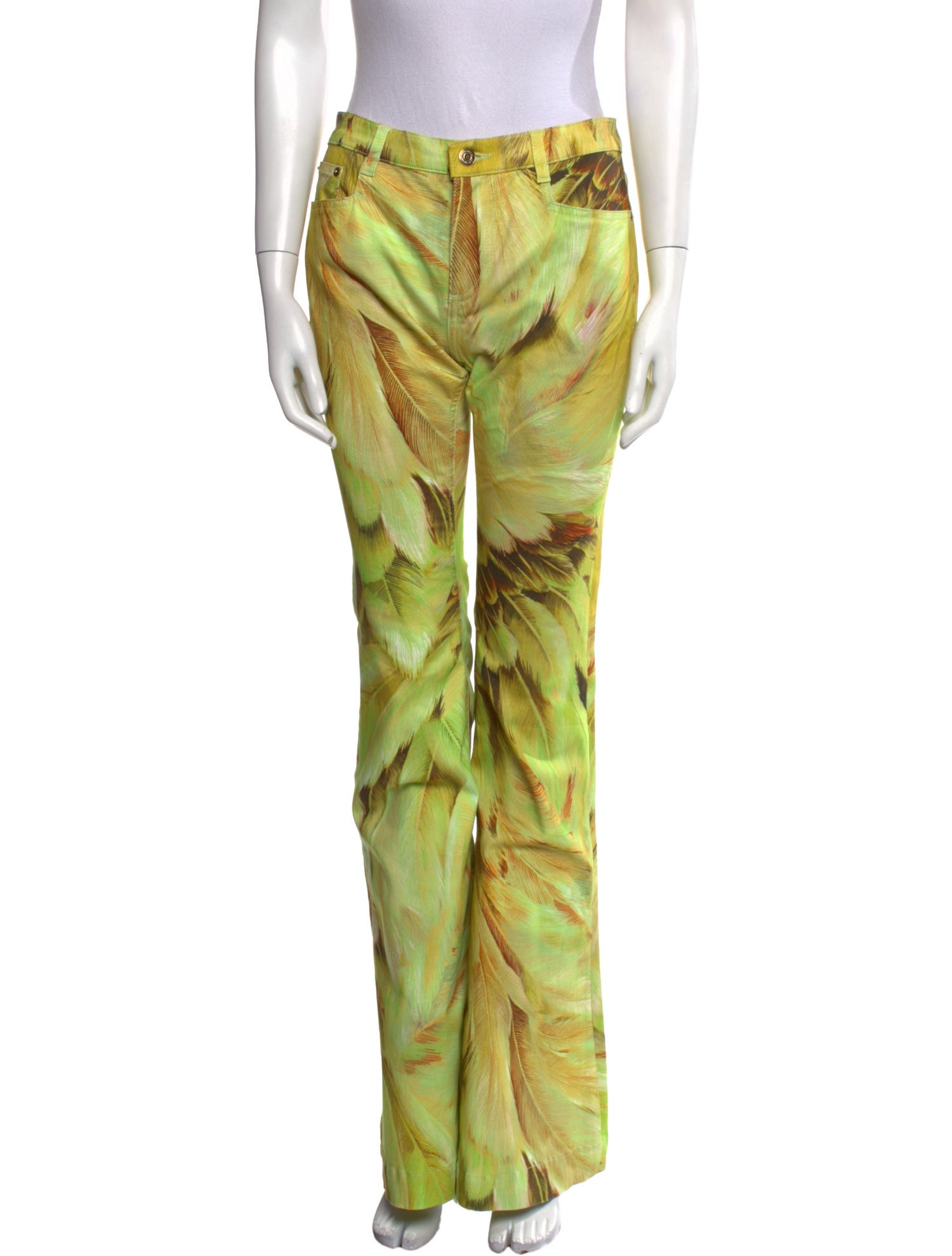 Roberto Cavalli Printed Wide Leg Pants