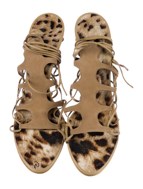 Roberto Cavalli Suede Gladiator Sandals