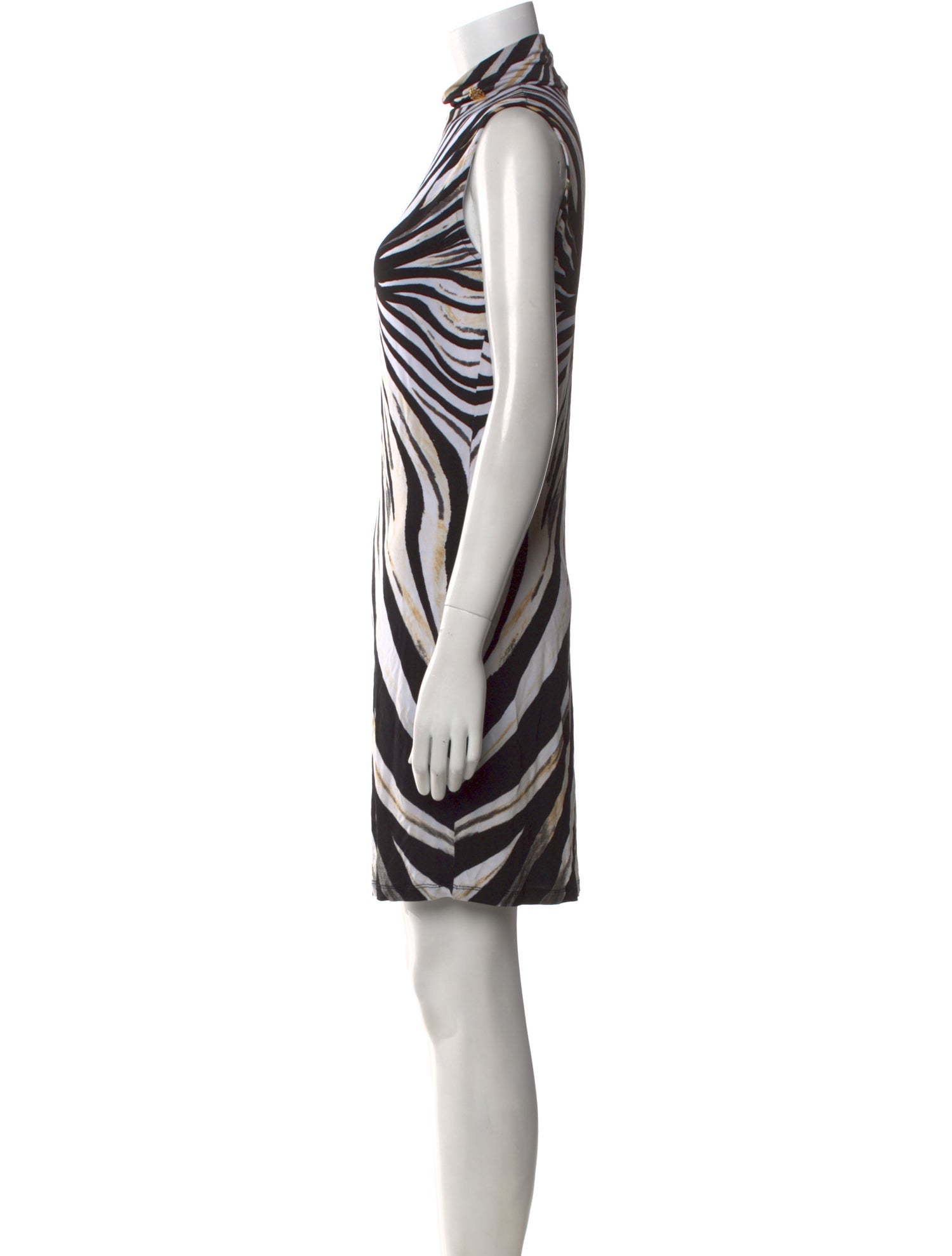 Roberto Cavalli Striped Mini Dress