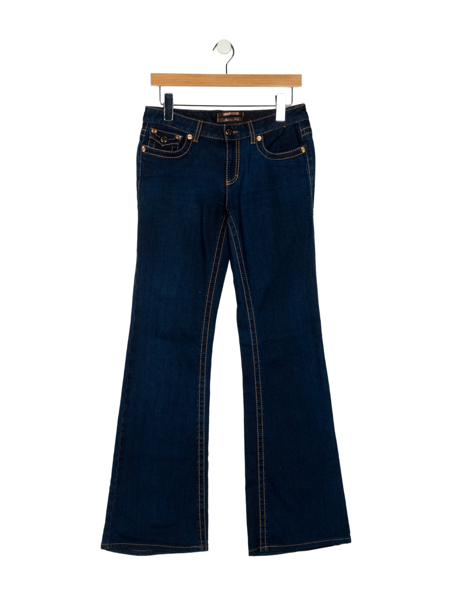 Roberto Cavalli Mid-Rise Wide Leg Jeans