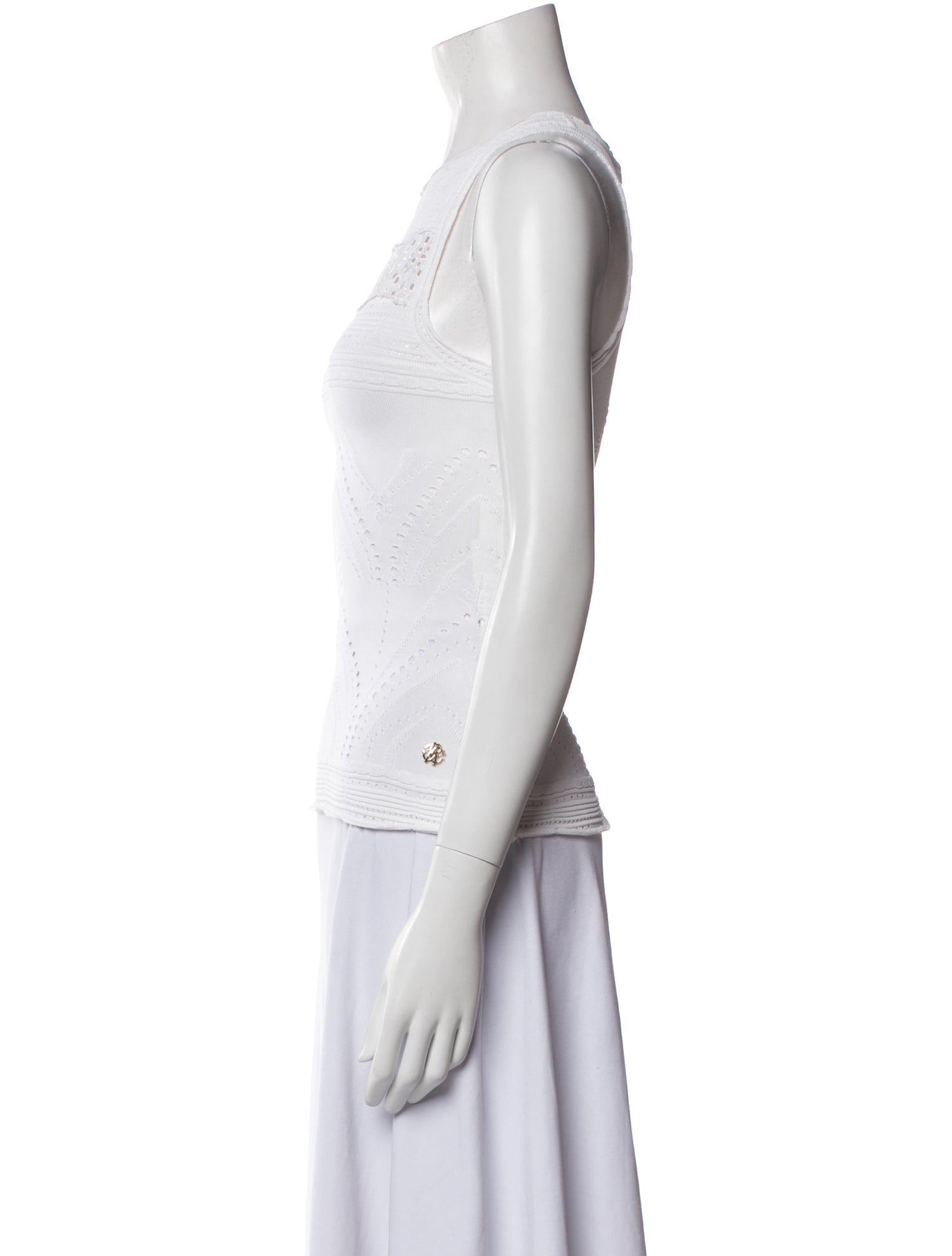 Roberto Cavalli Crew Neck Sleeveless Top