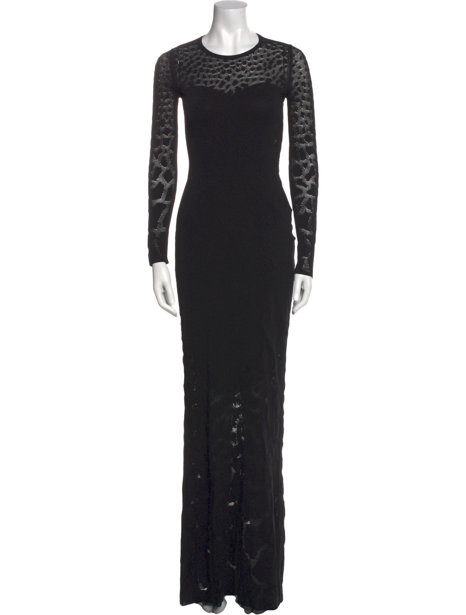 Roberto Cavalli Crew Neck Long Dress
