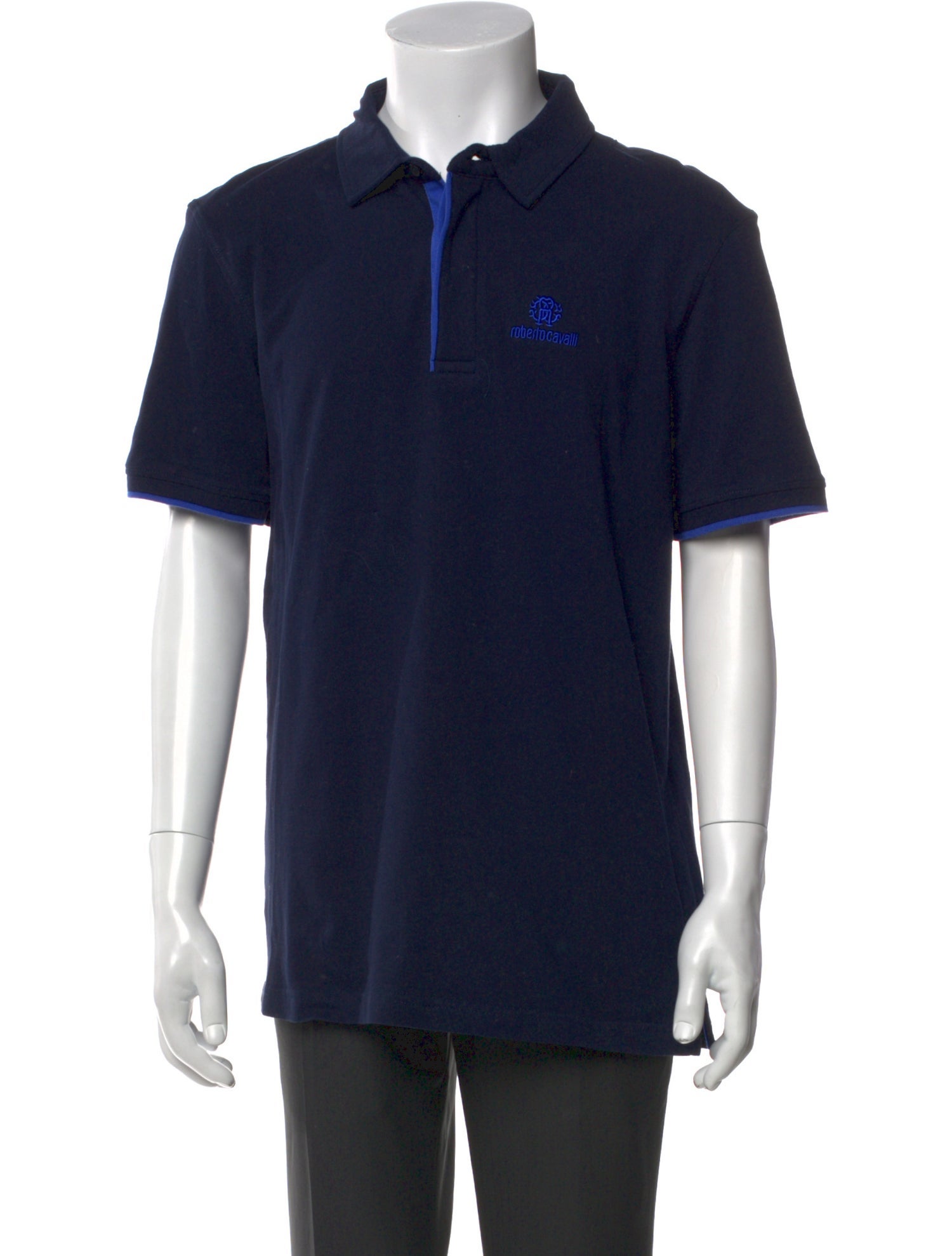 Roberto Cavalli Collar Short Sleeve Polo Shirt