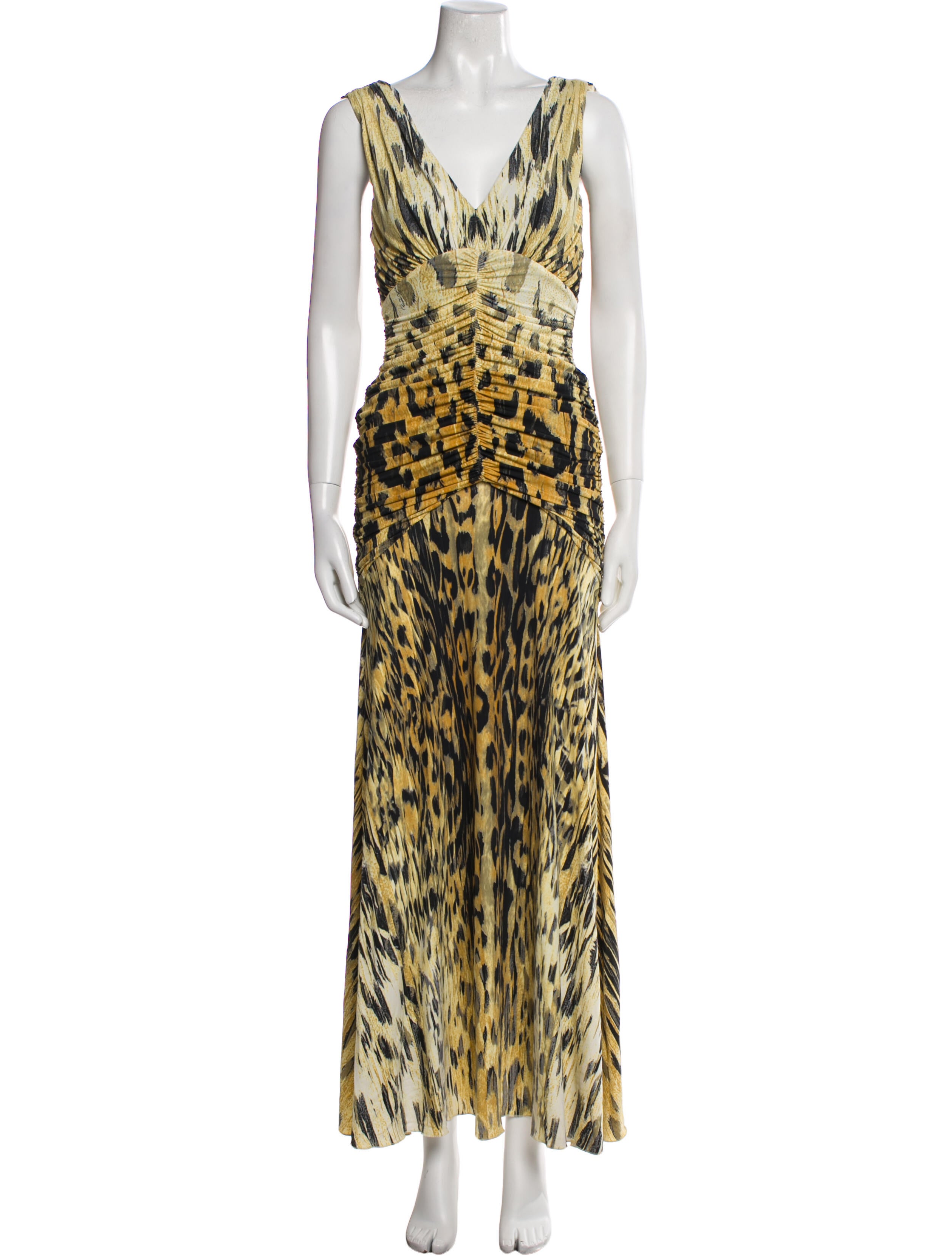 Roberto Cavalli Printed Long Dress