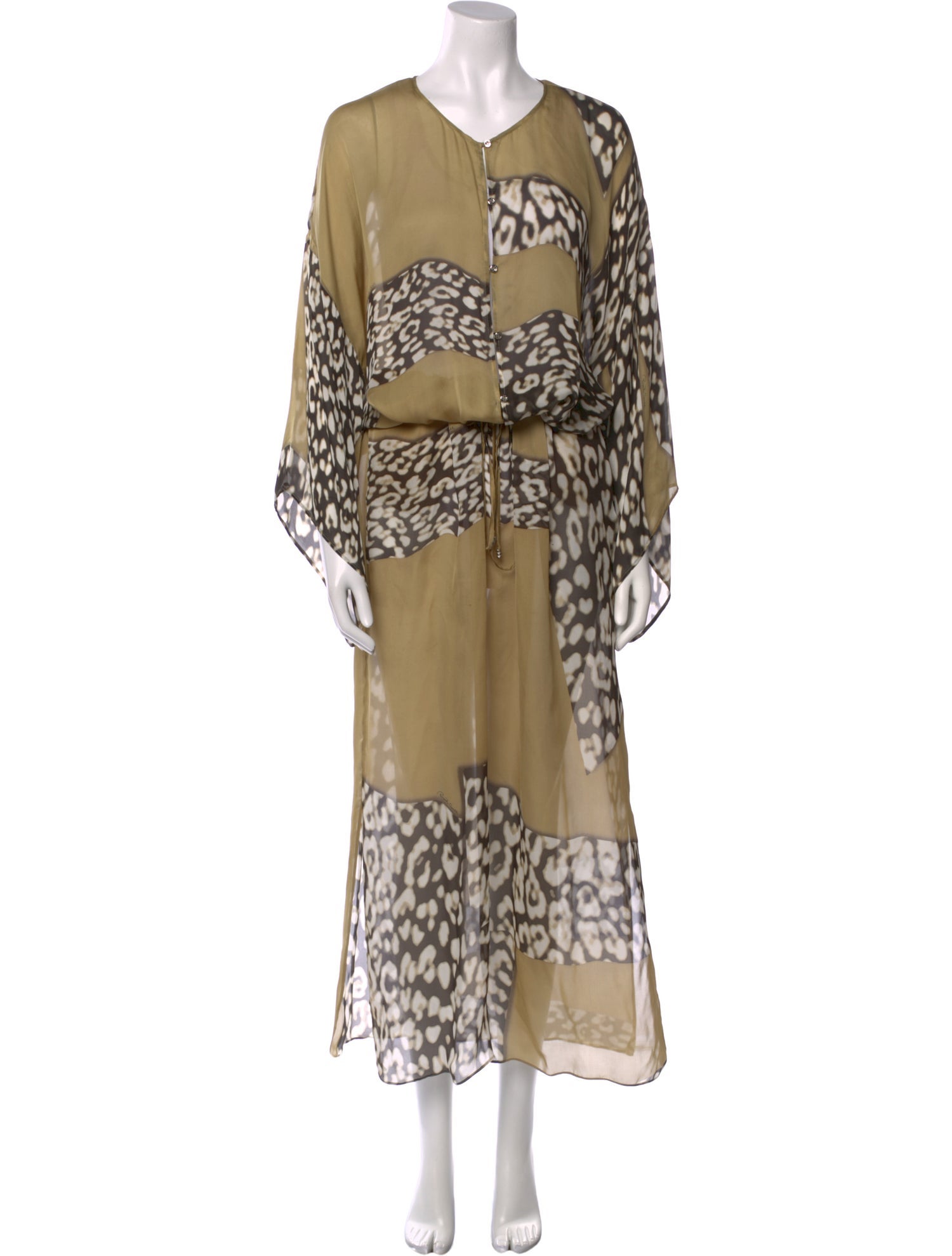 Roberto Cavalli Silk Long Dress