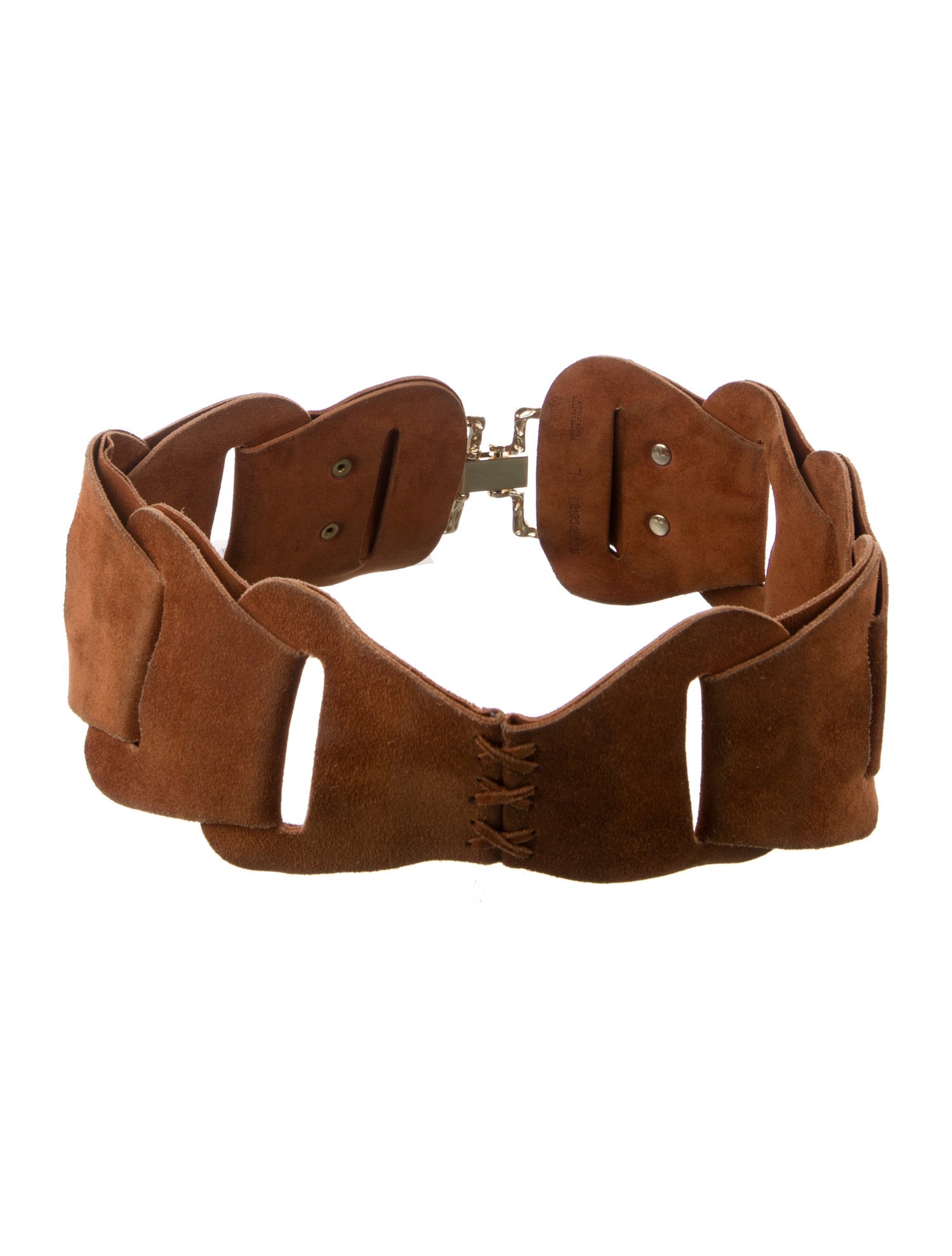 Roberto Cavalli Wide Suede Waist Belt