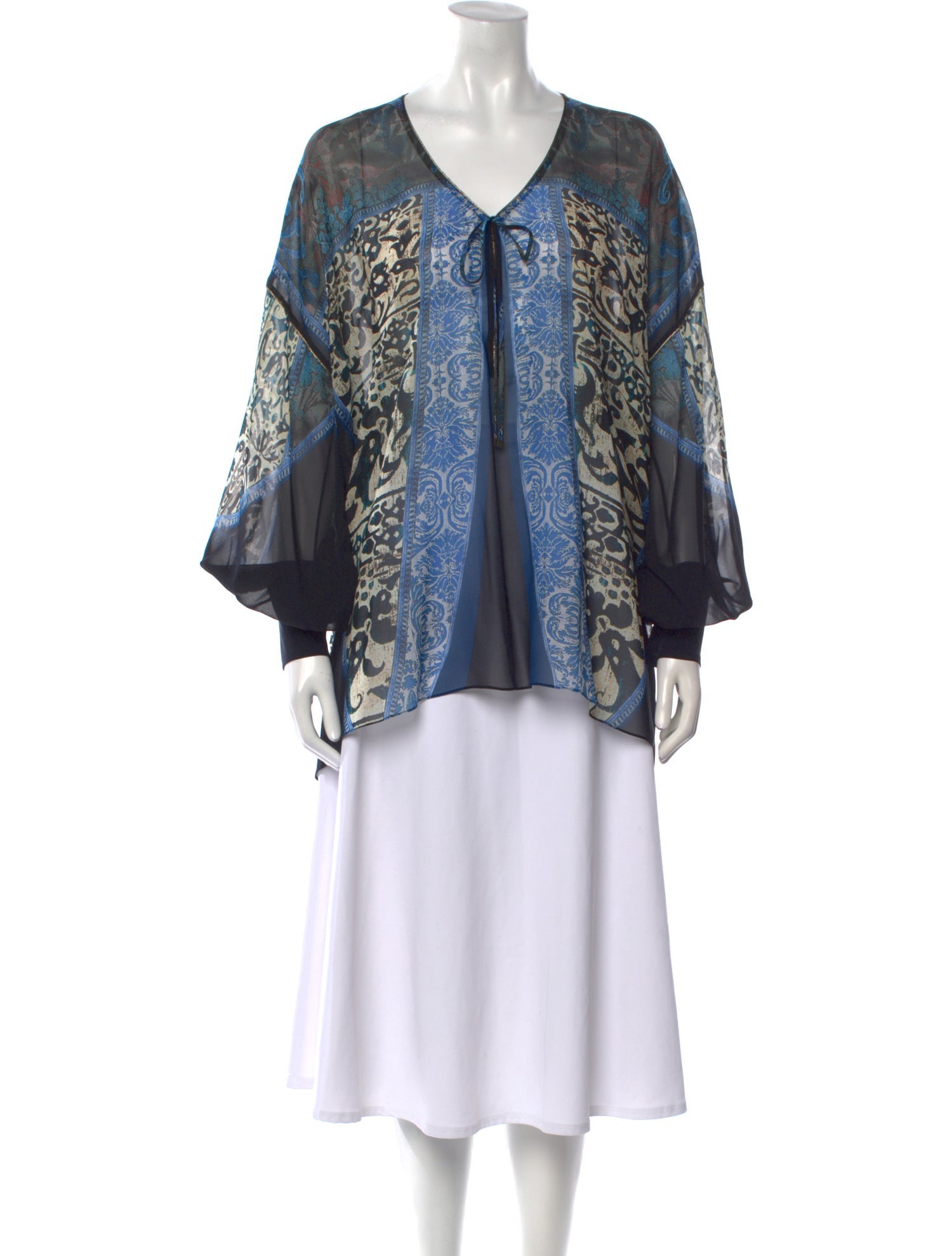 Roberto Cavalli Silk Printed Blouse
