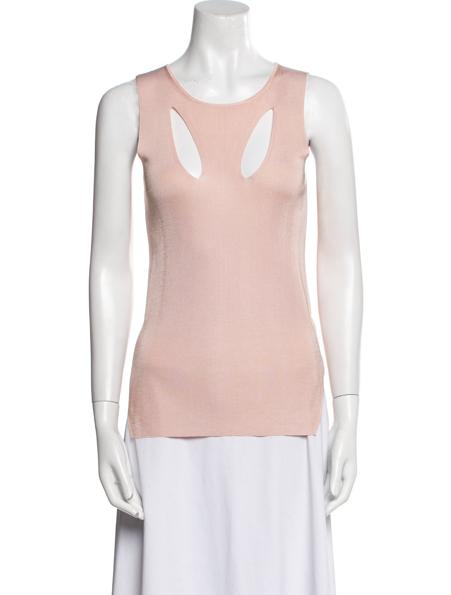 Roberto Cavalli Silk Scoop Neck Top
