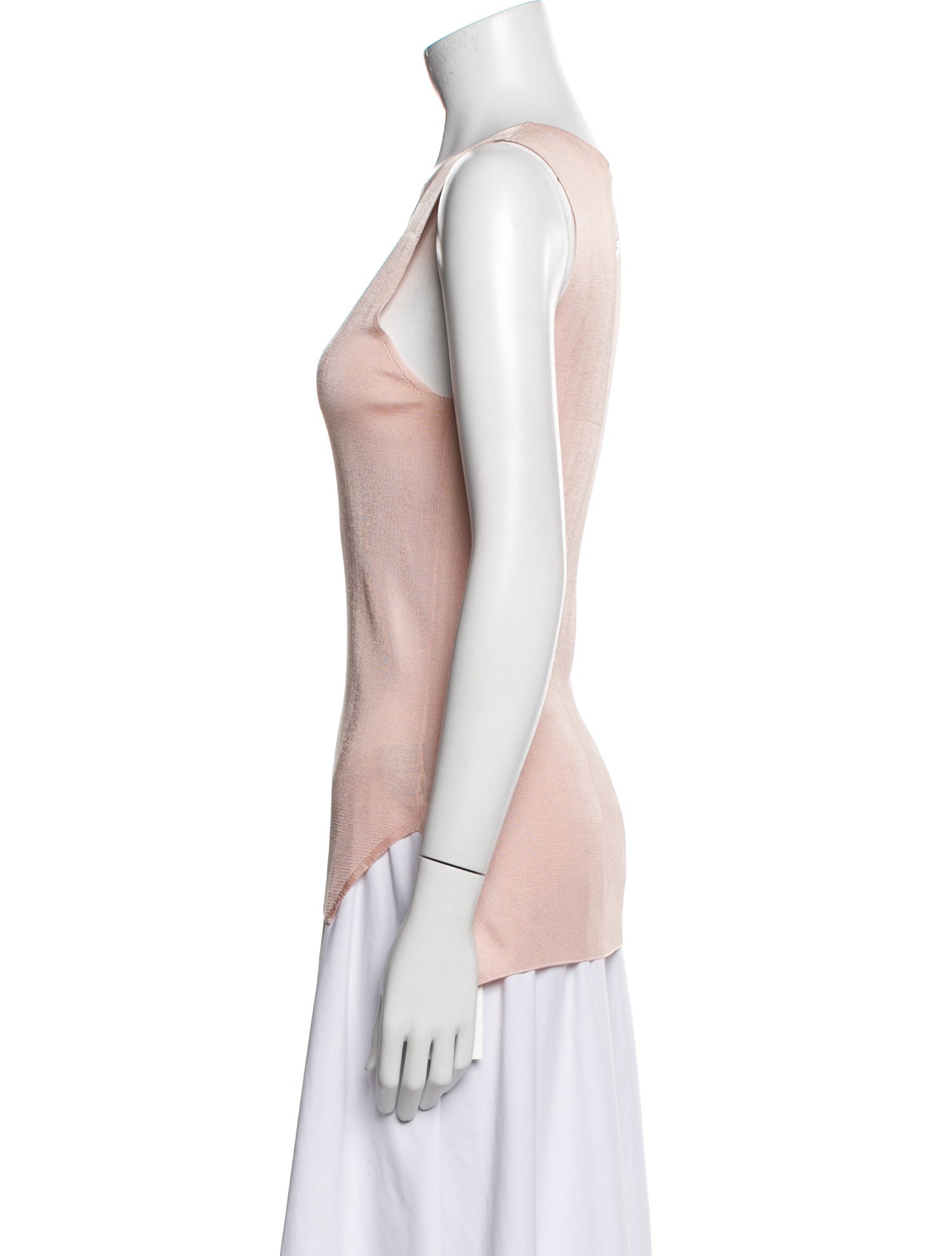 Roberto Cavalli Silk Scoop Neck Top