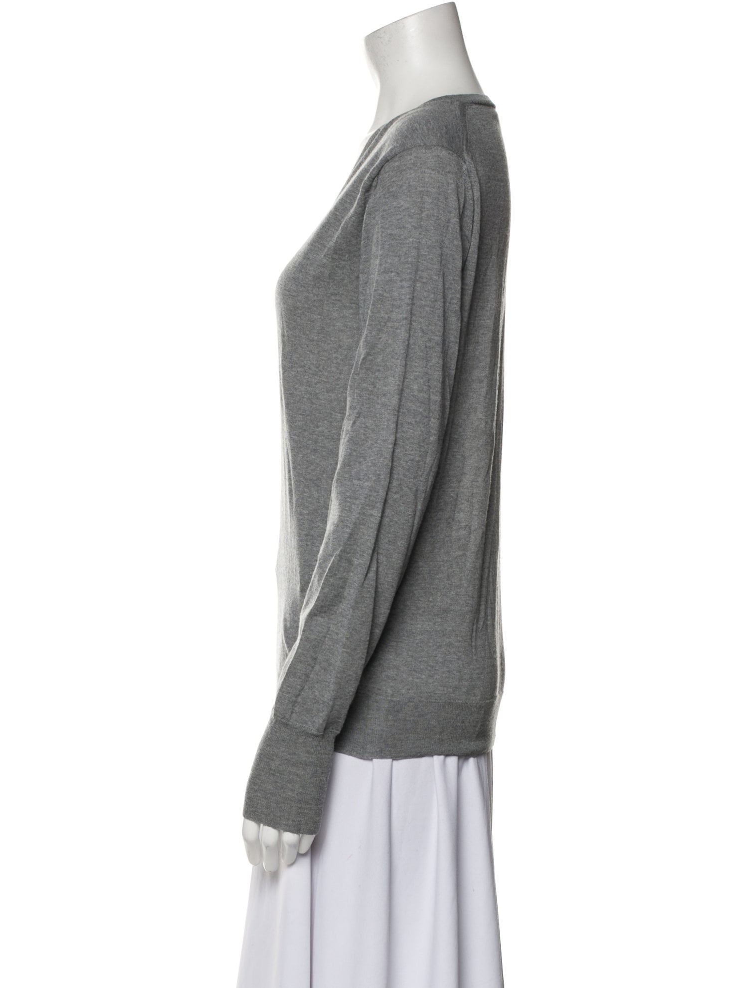 Roberto Cavalli Wool V-Neck Sweatshirt