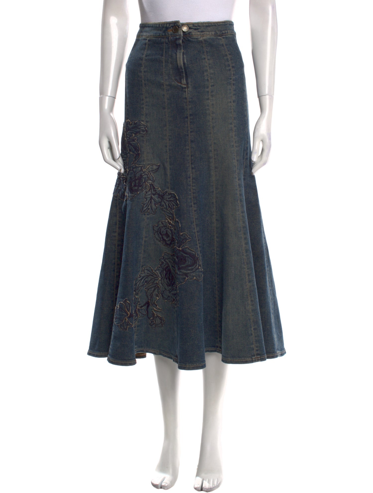 Roberto Cavalli Vintage Midi Length Skirt