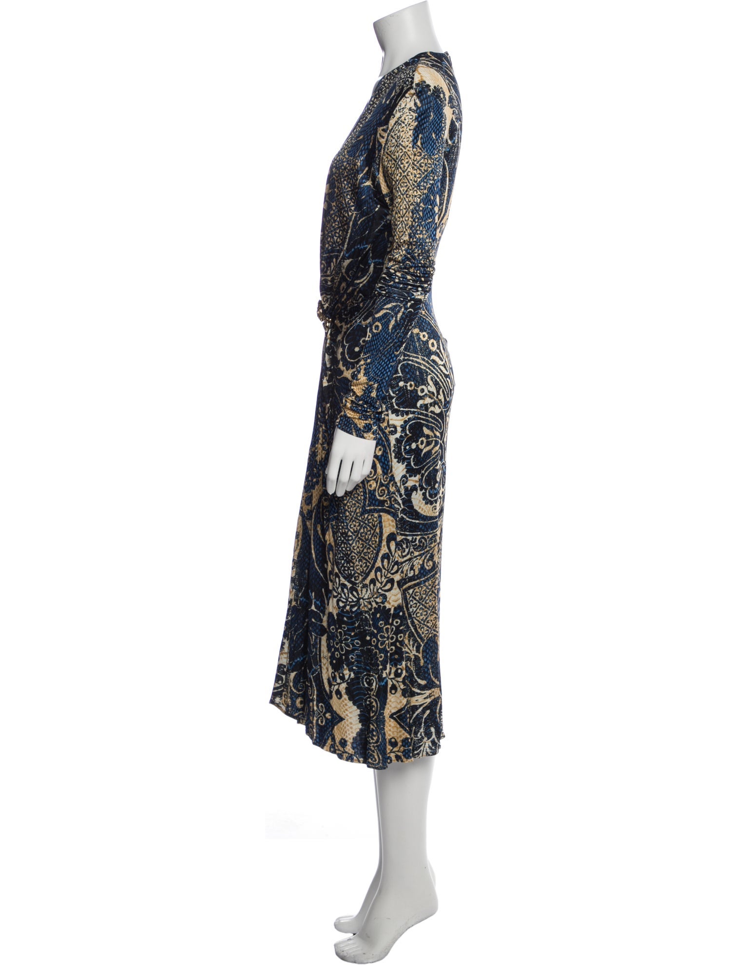 Roberto Cavalli Printed Long Dress