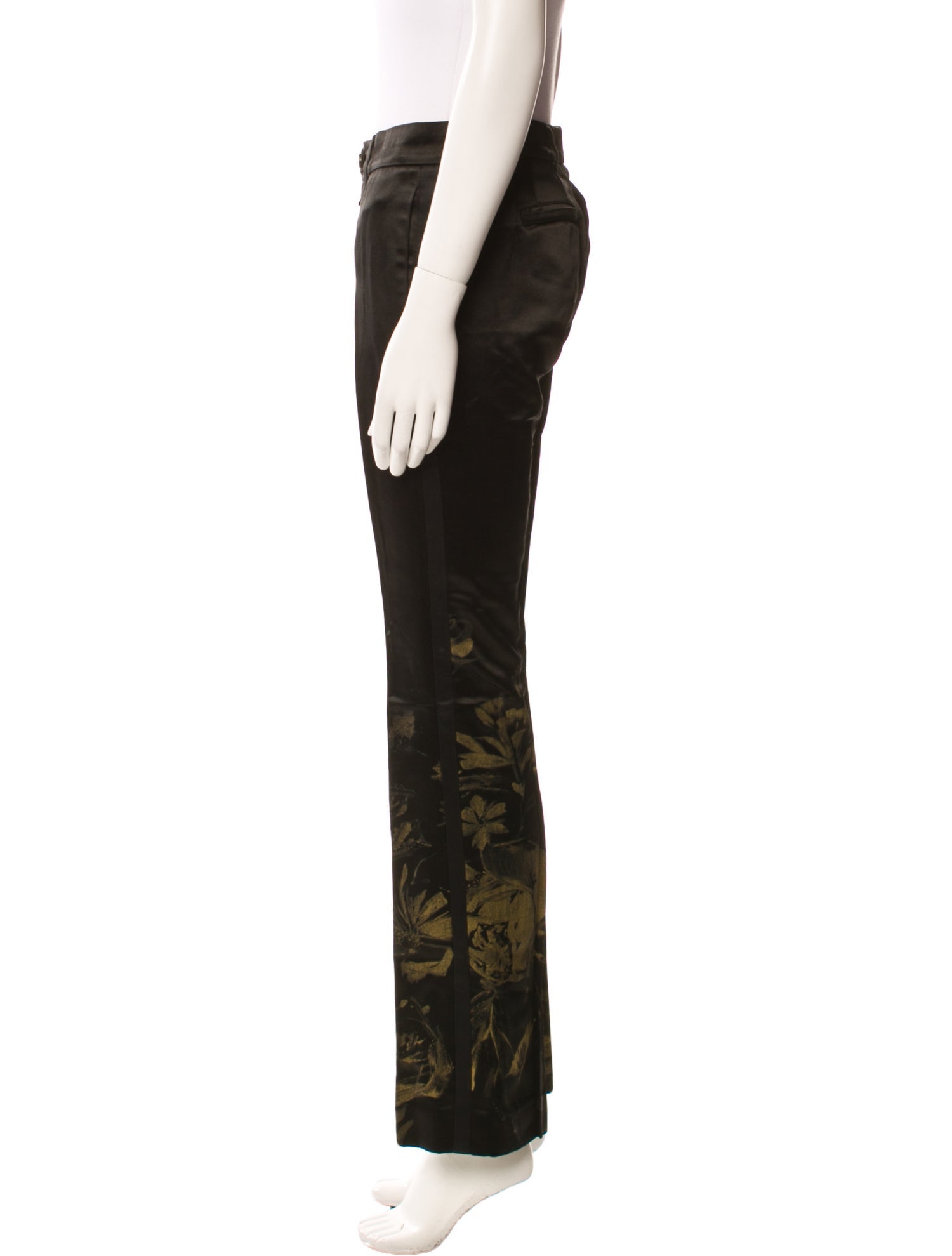 Roberto Cavalli Silk Straight Leg Pants