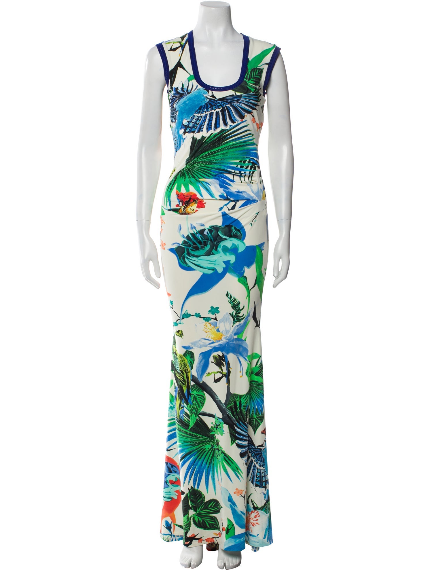 Roberto Cavalli Printed Long Dress