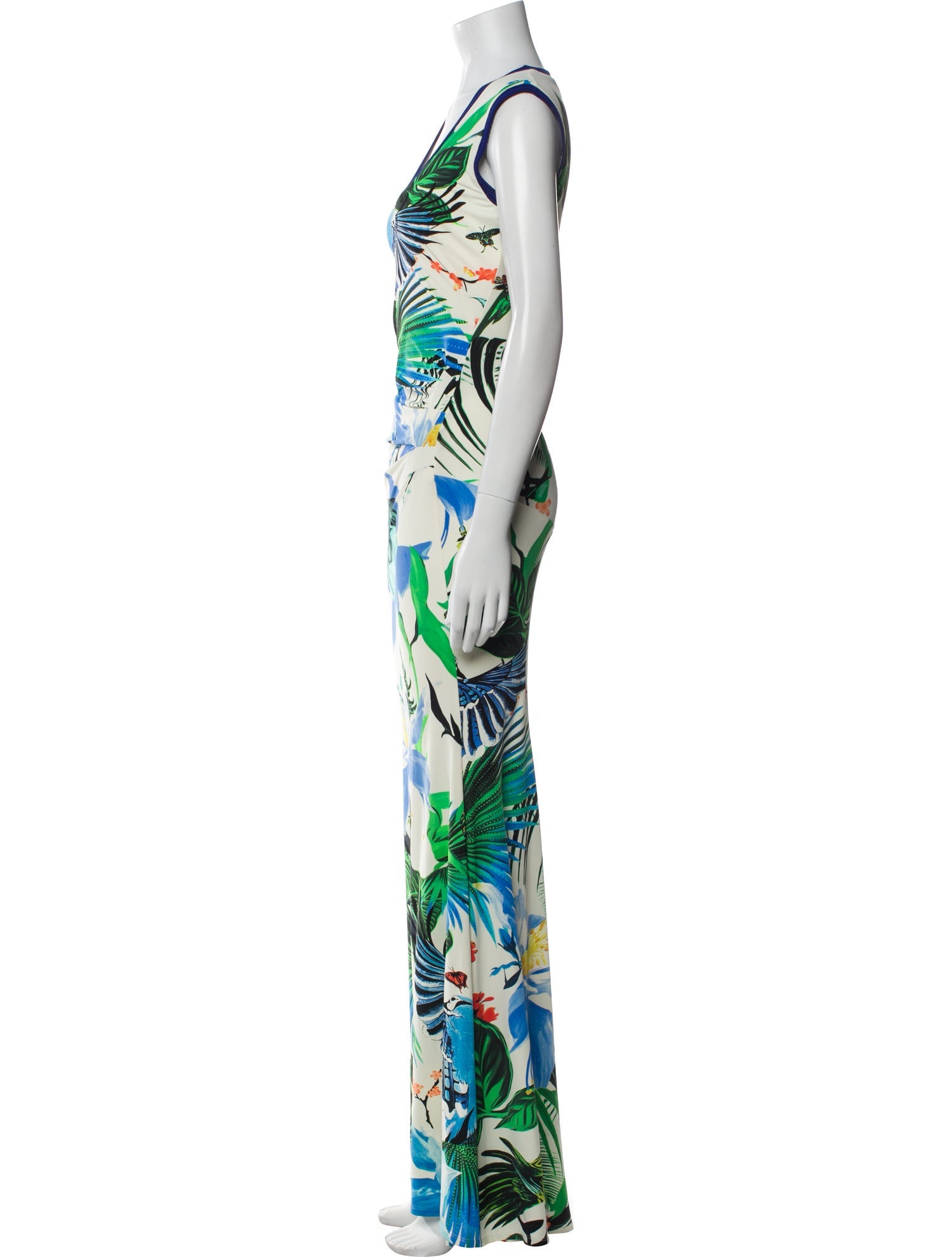 Roberto Cavalli Printed Long Dress