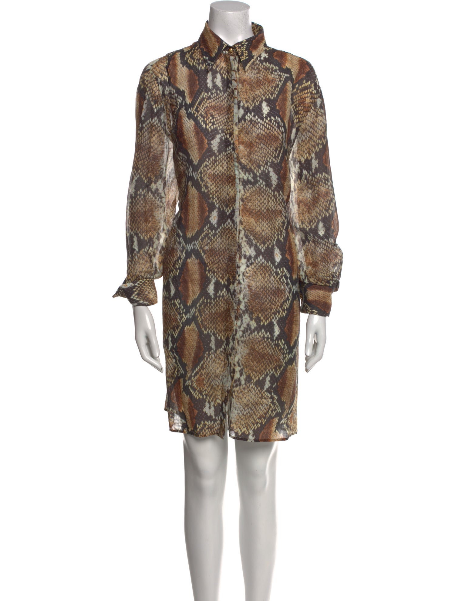 Roberto Cavalli Animal Print Mini Dress