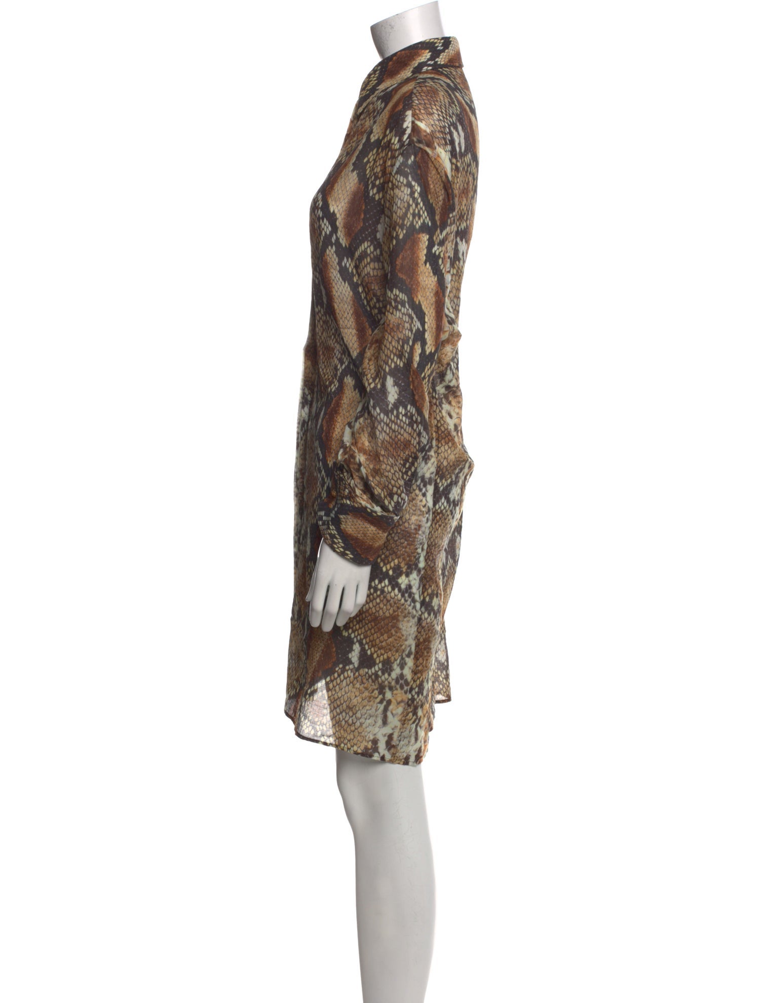Roberto Cavalli Animal Print Mini Dress