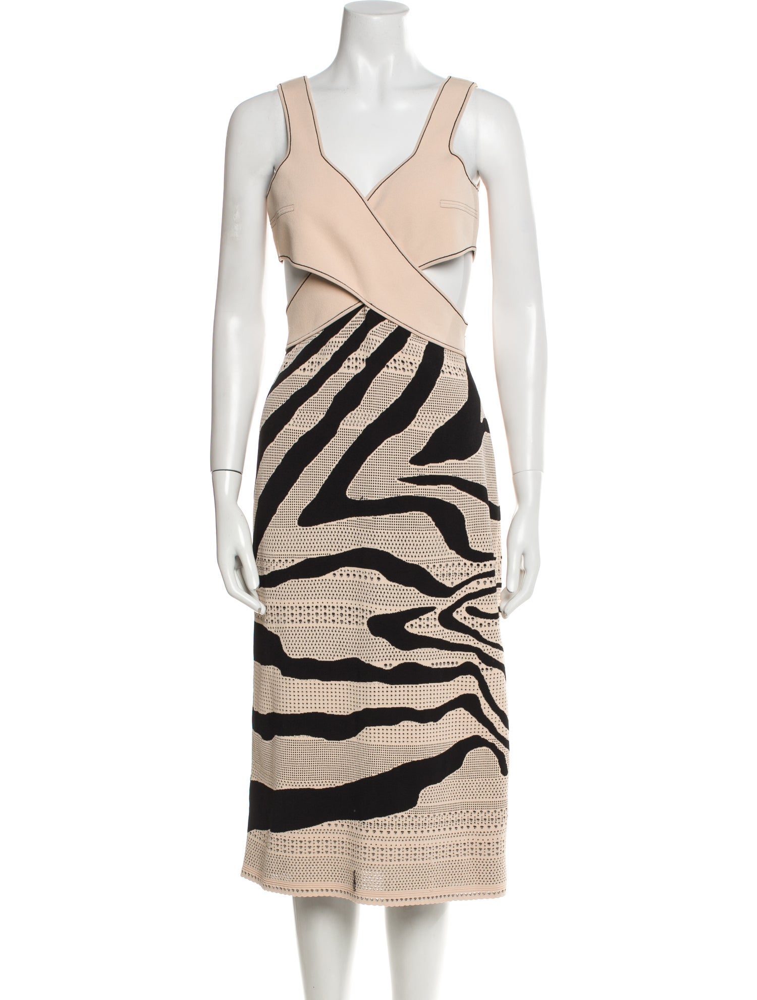Roberto Cavalli Printed Knee-Length Dress