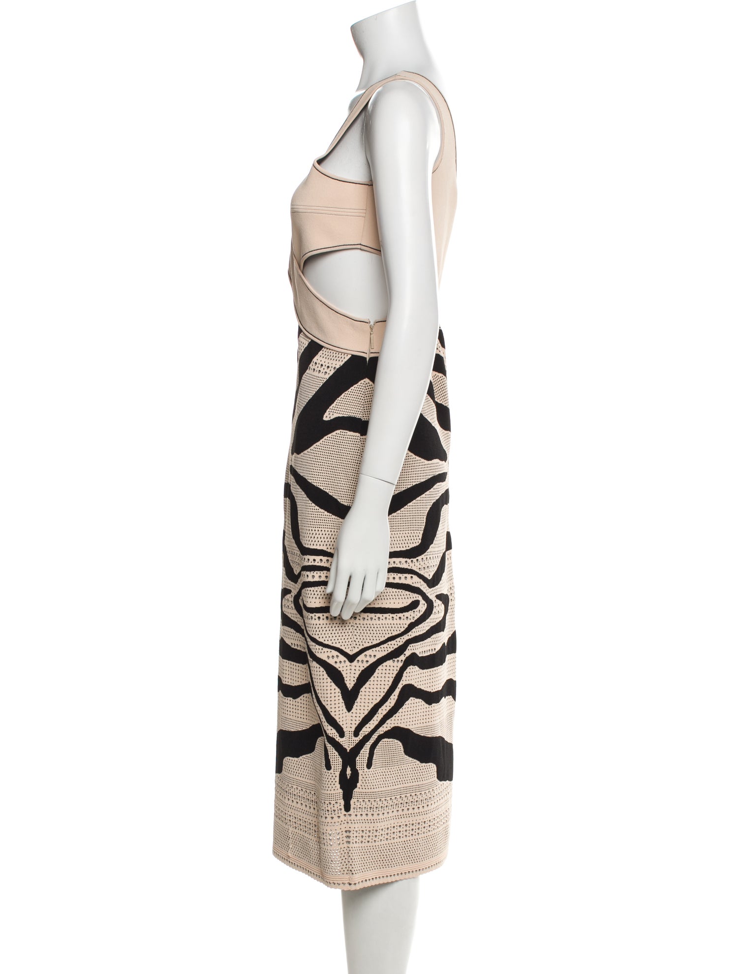 Roberto Cavalli Printed Knee-Length Dress