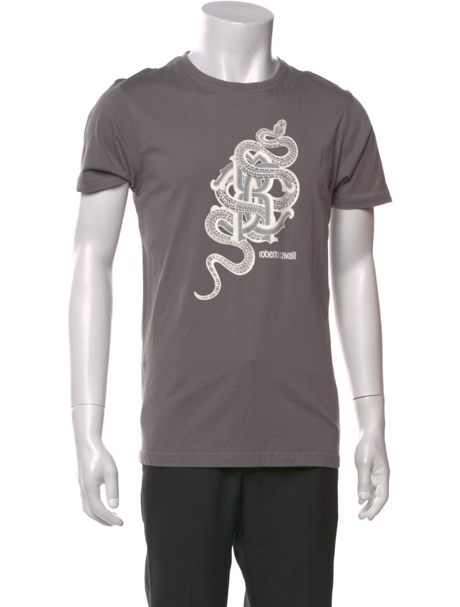 Roberto Cavalli Graphic Print Short Sleeve Shirt