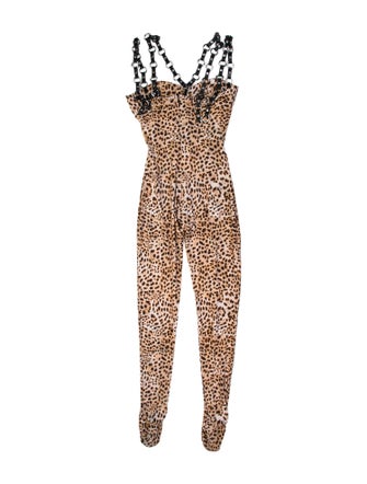 Roberto Cavalli 2010's Animal Print Jumpsuit