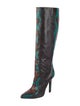 Roberto Cavalli Snakeskin Animal Print Boots