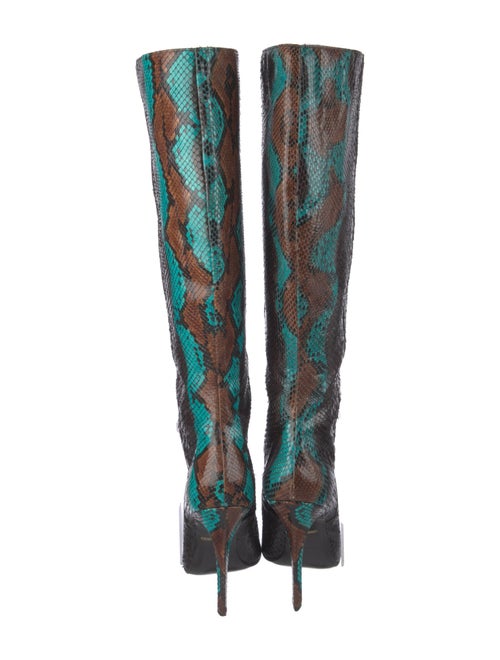 Roberto Cavalli Snakeskin Animal Print Boots