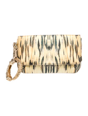 Roberto Cavalli Leather Evening Bag