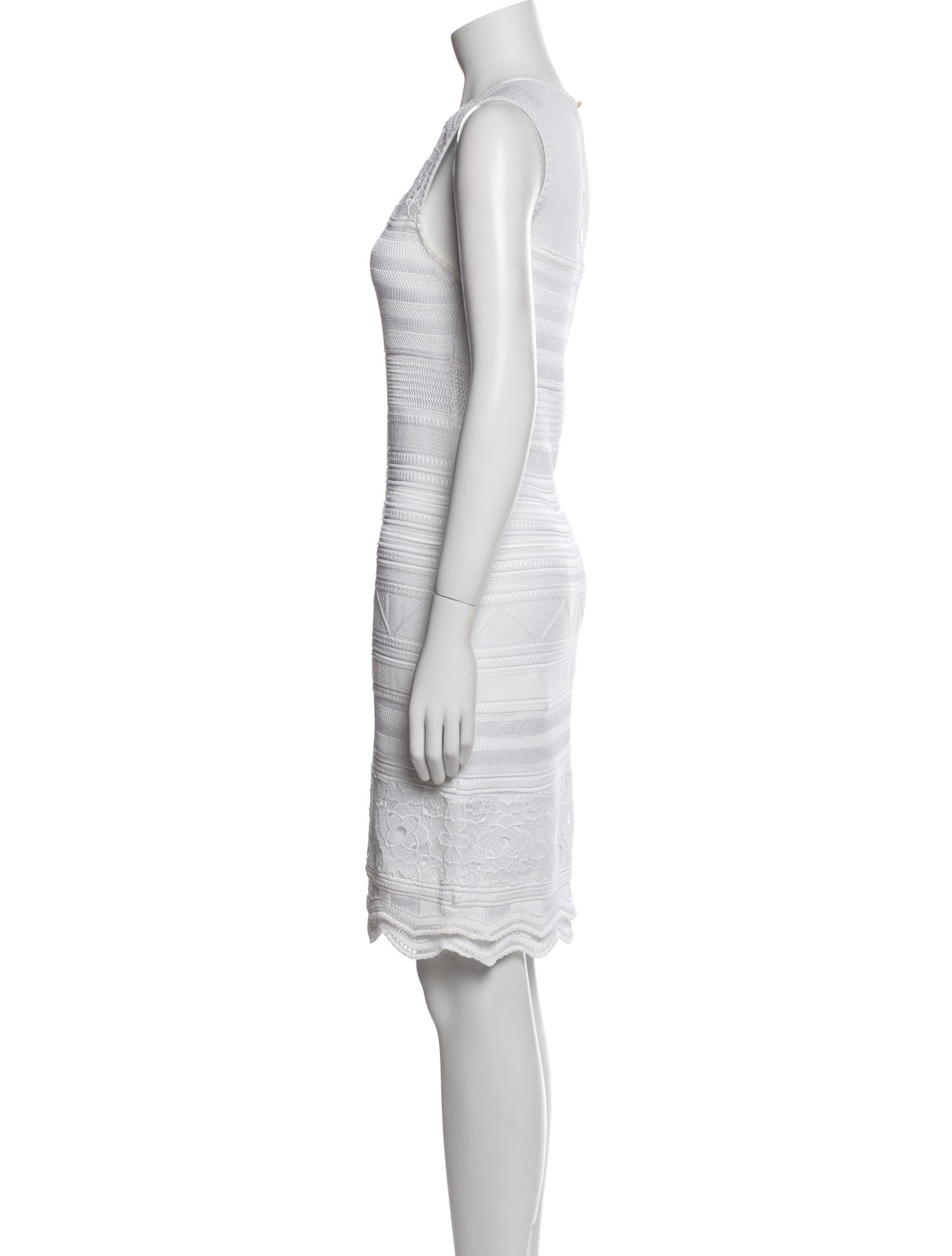 Roberto Cavalli Crew Neck Mini Dress