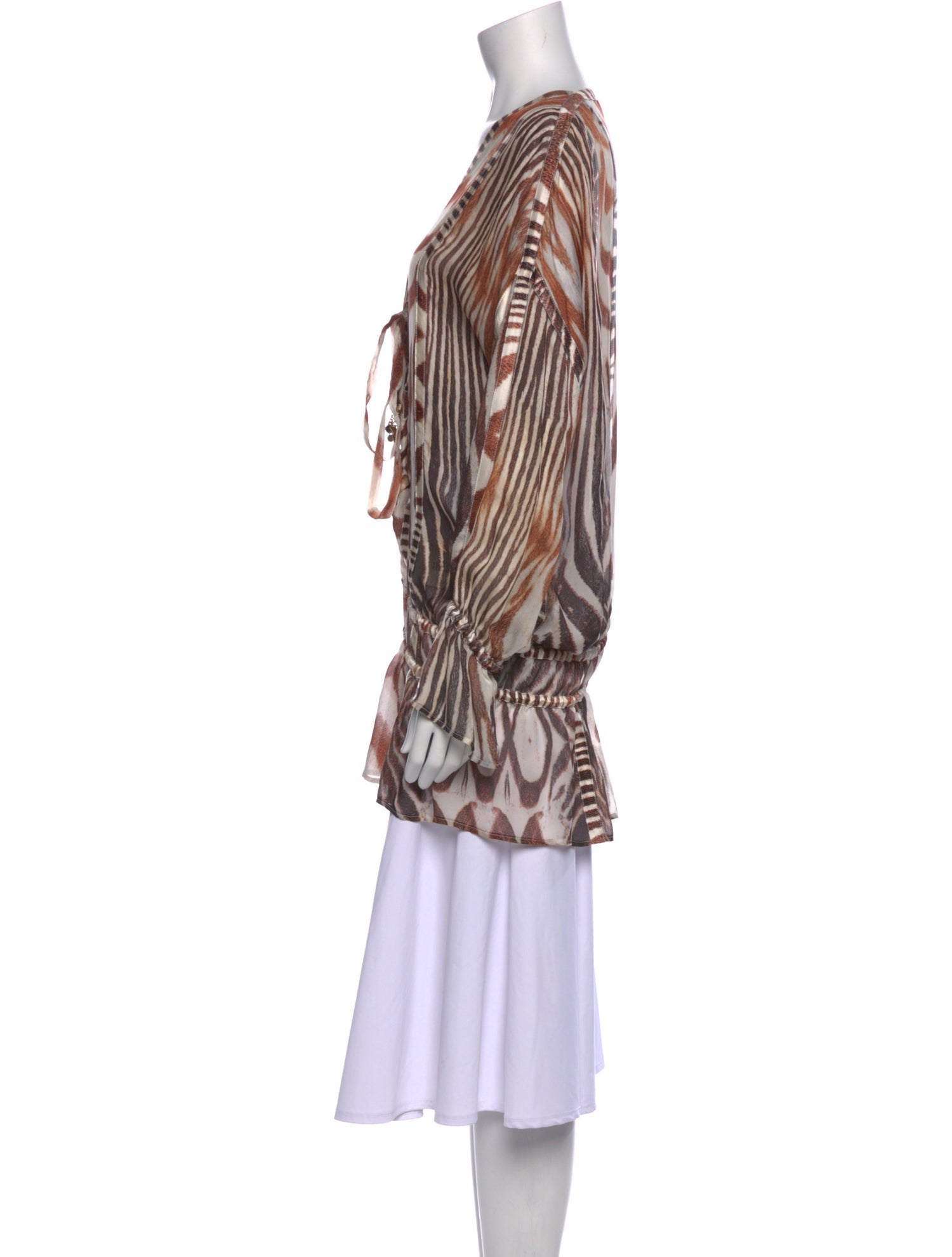 Roberto Cavalli Silk Printed Tunic