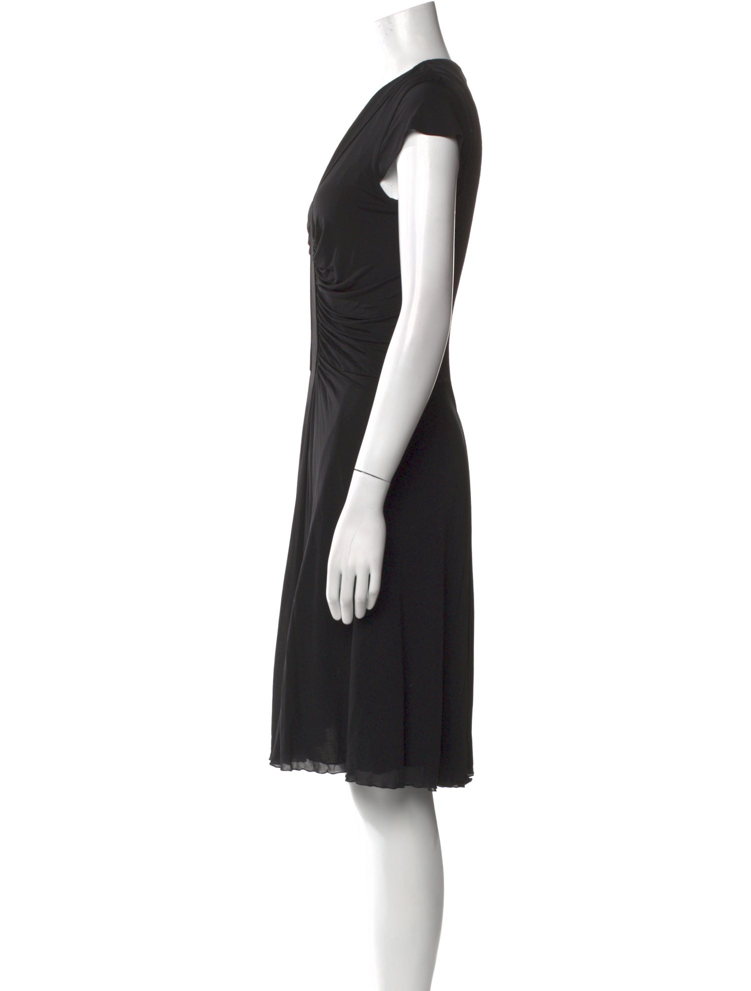 Roberto Cavalli V-Neck Knee-Length Dress