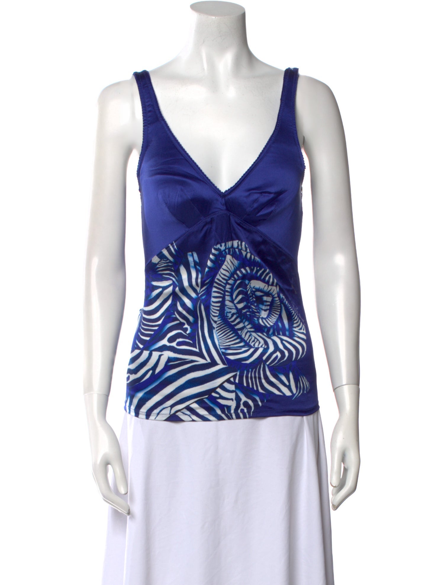 Roberto Cavalli Silk Printed Top