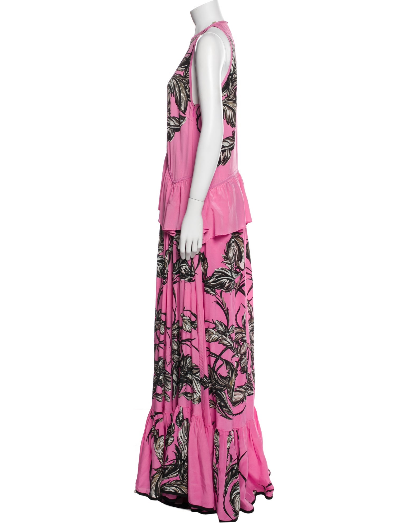 Roberto Cavalli Silk Long Dress
