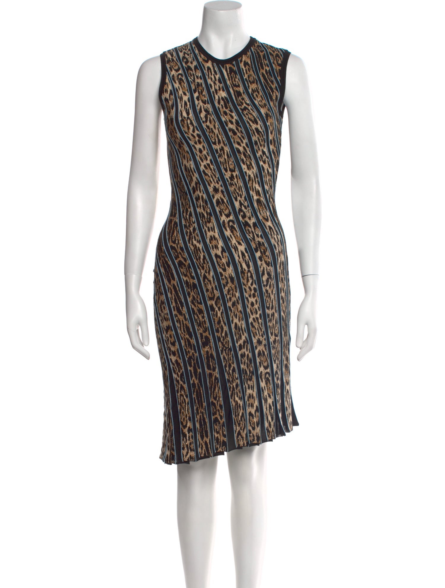 Roberto Cavalli Printed Knee-Length Dress