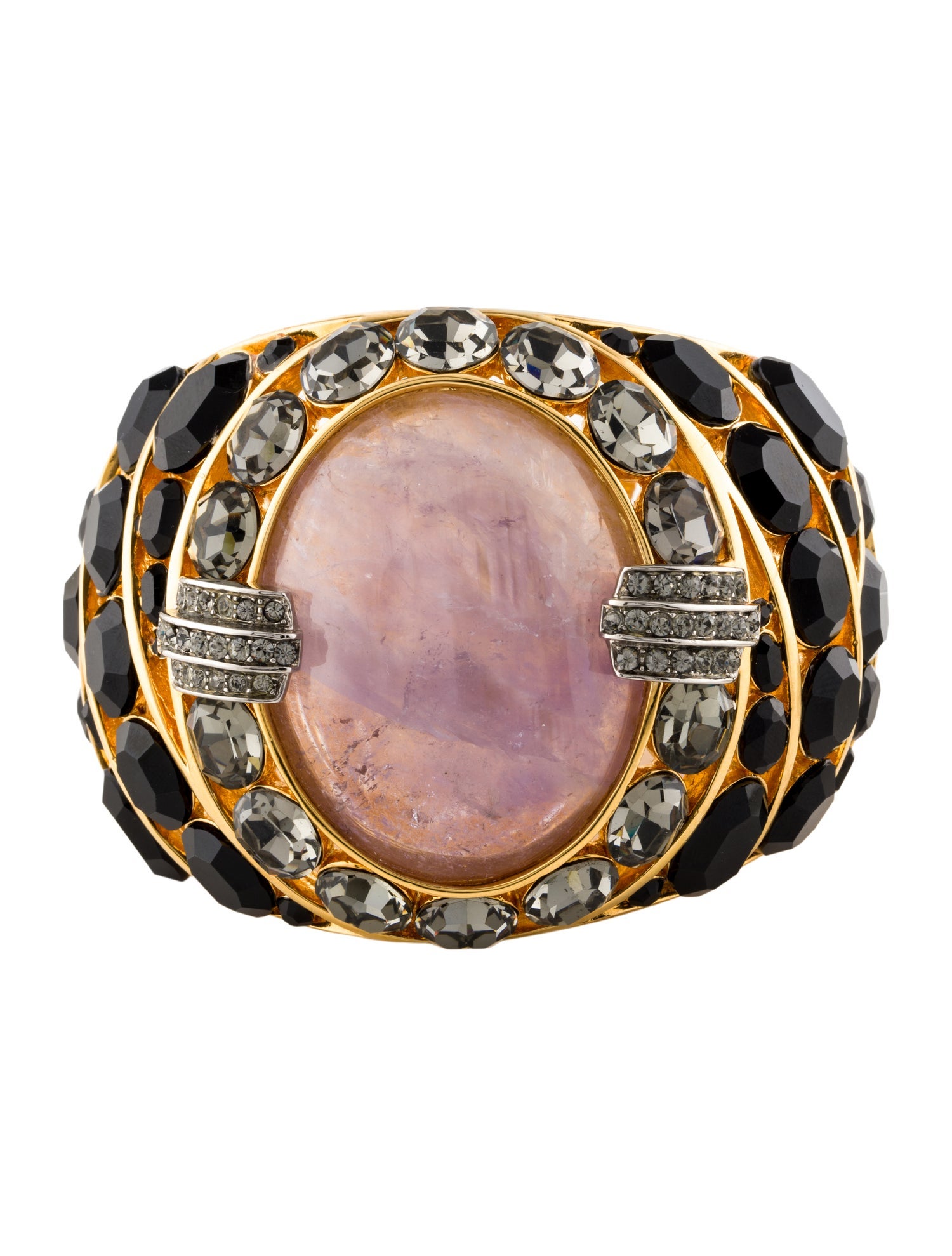 Roberto Cavalli Crystal Statement Bangle Bracelet