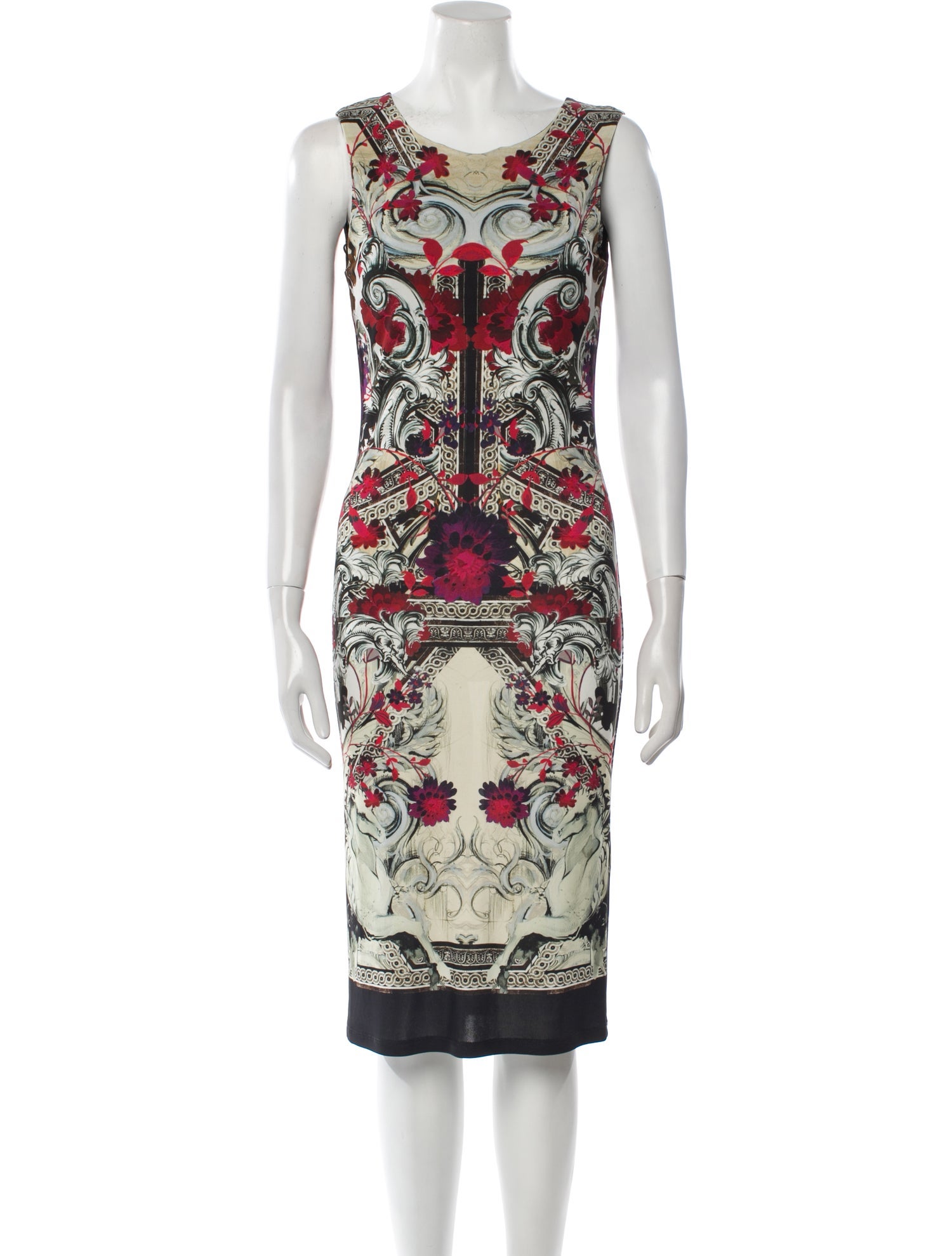 Roberto Cavalli Printed Midi Length Dress