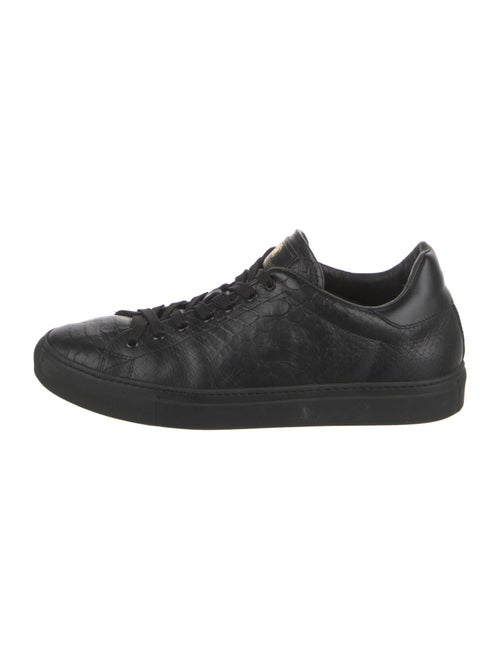 Roberto Cavalli Embossed Leather Sneakers