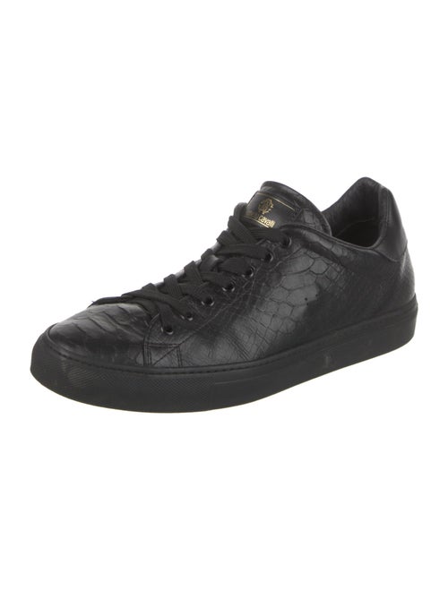 Roberto Cavalli Embossed Leather Sneakers