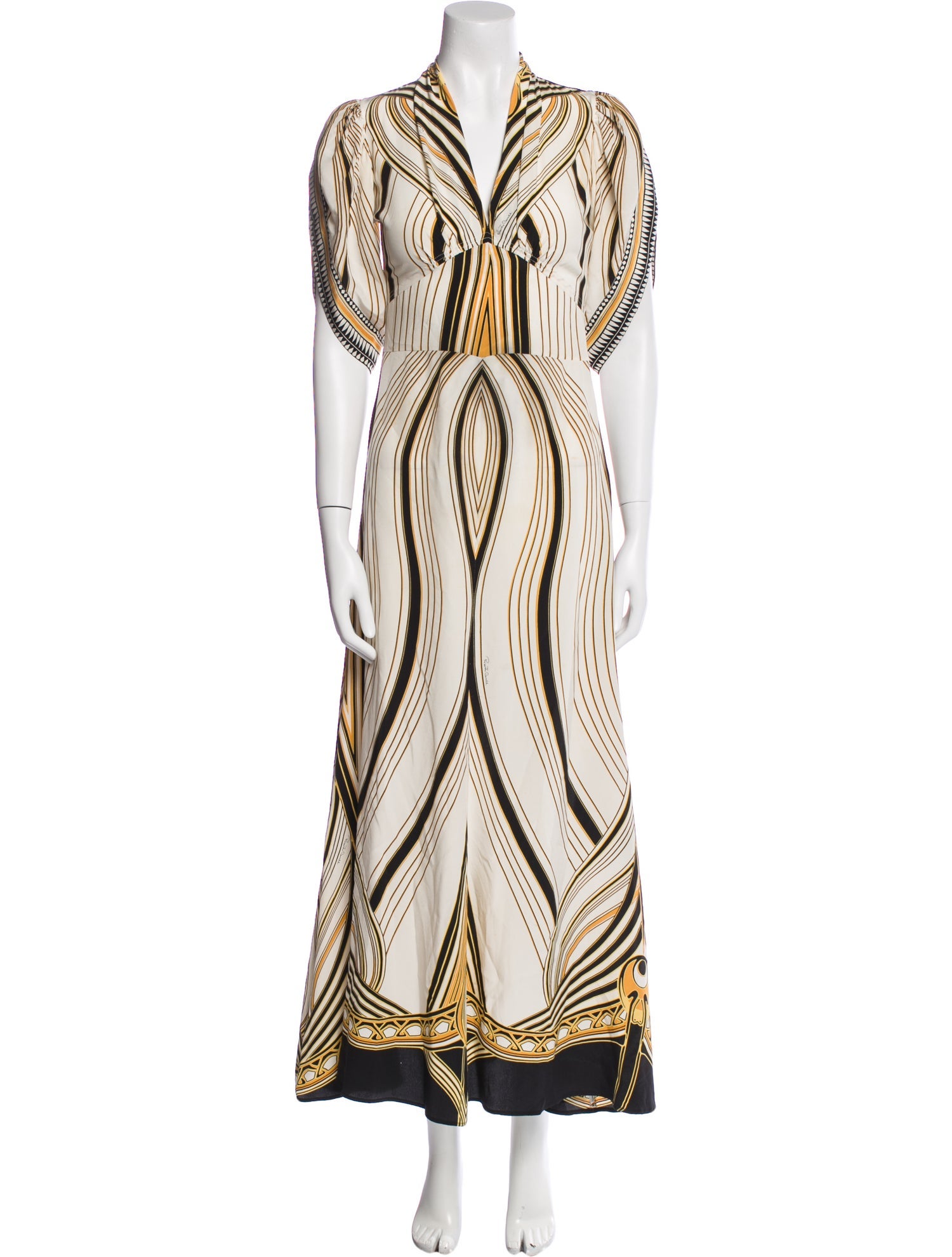 Roberto Cavalli Silk Long Dress