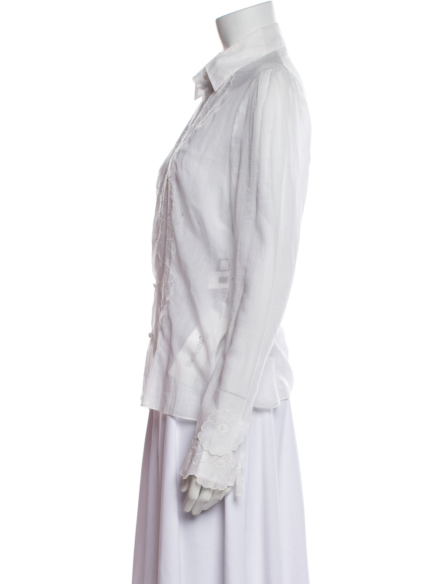 Roberto Cavalli Long Sleeve Button-Up Top