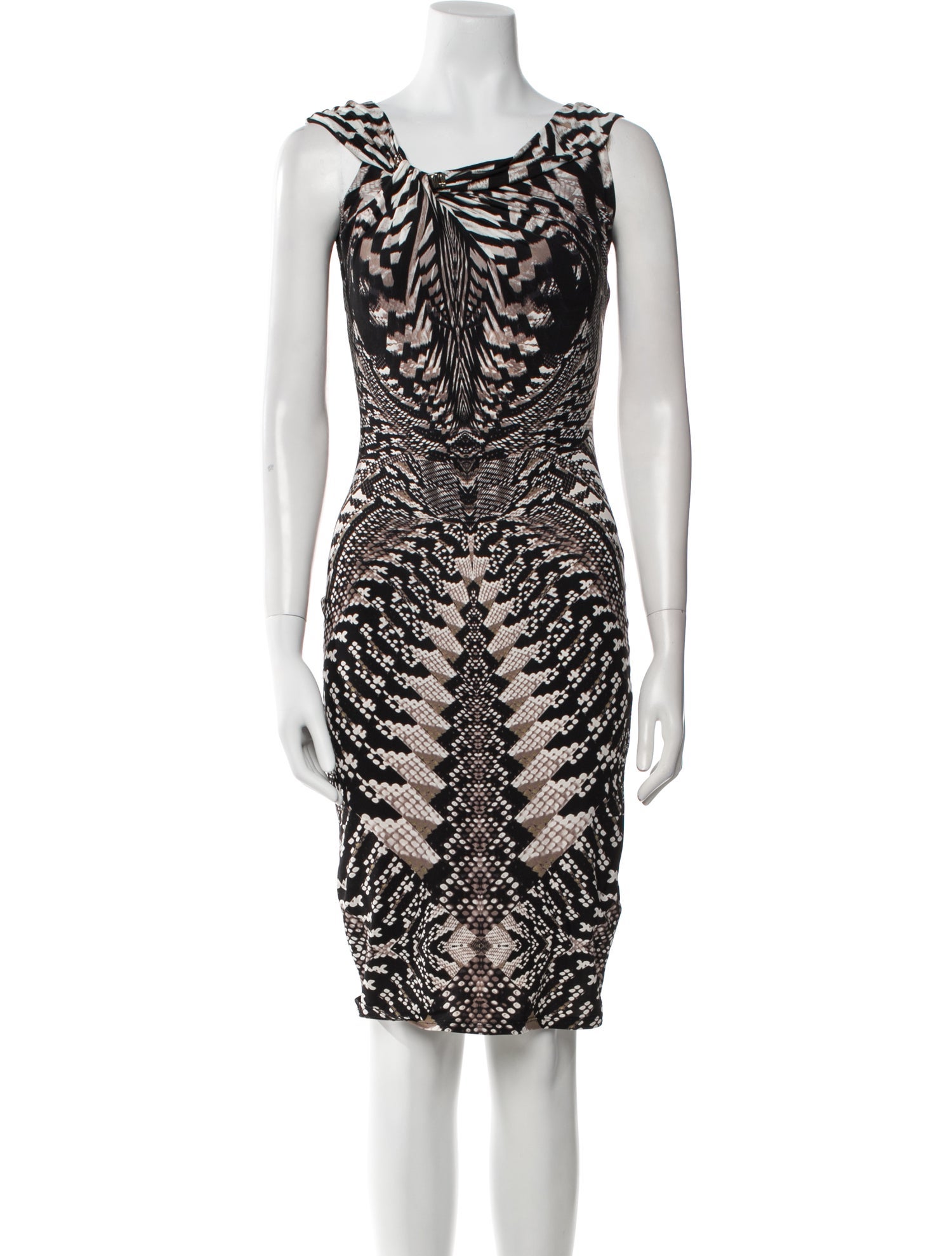 Roberto Cavalli Nylon Knee-Length Dress