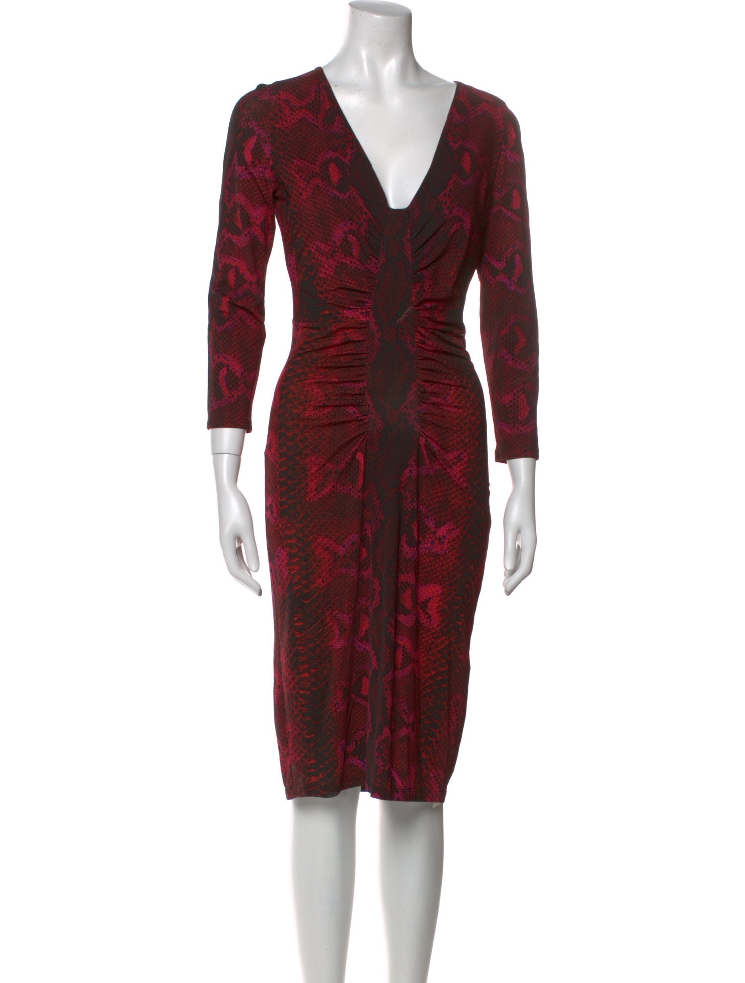 Roberto Cavalli Nylon Midi Length Dress