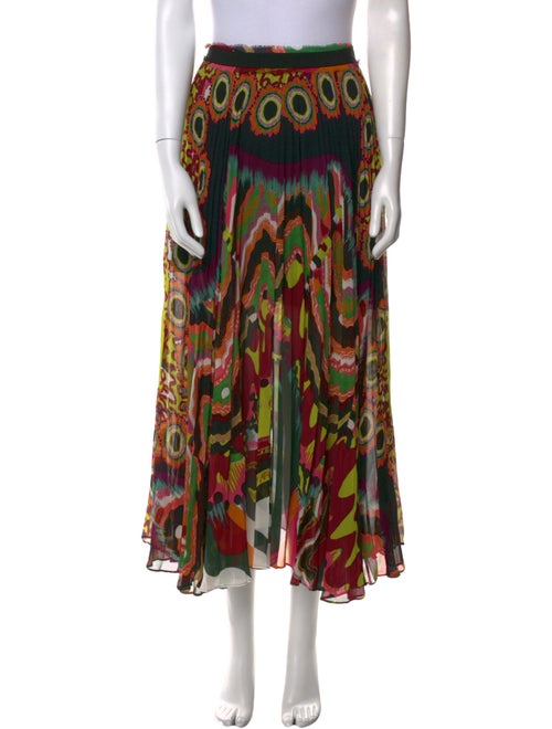Roberto Cavalli Silk Midi Length Skirt