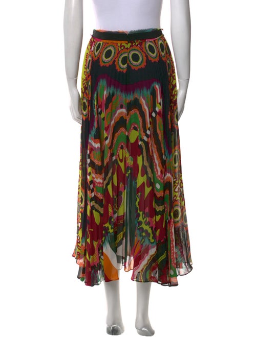 Roberto Cavalli Silk Midi Length Skirt