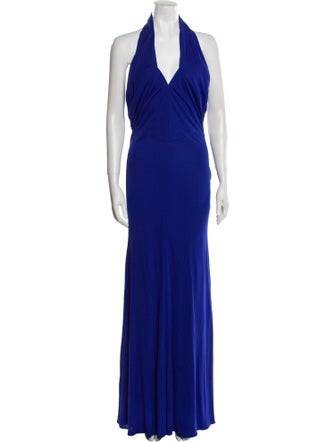 Roberto Cavalli Halterneck Long Dress