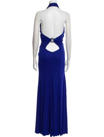 Roberto Cavalli Halterneck Long Dress