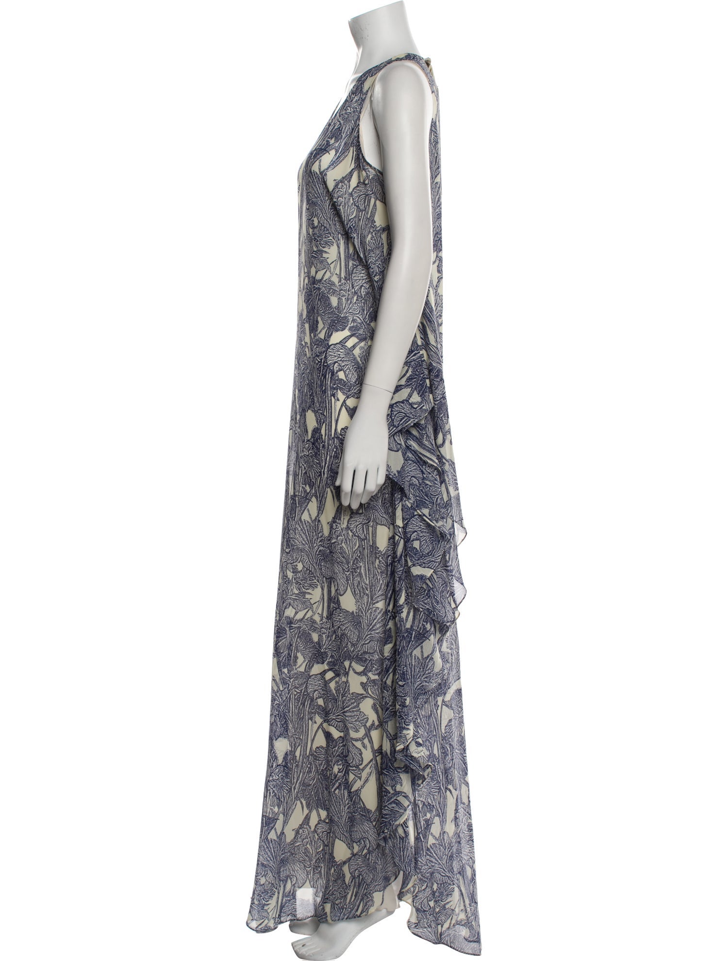 Roberto Cavalli Silk Long Dress