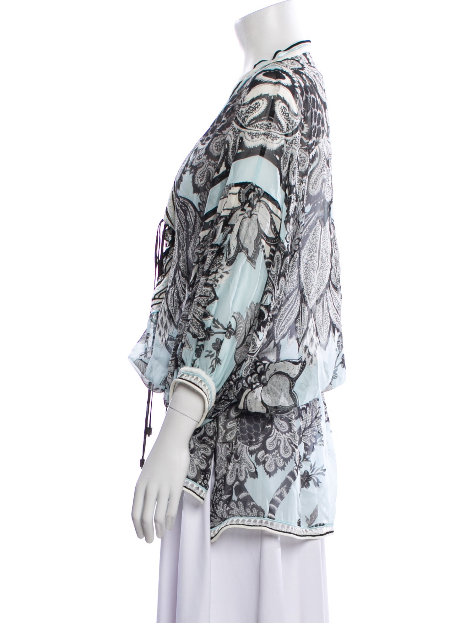 Roberto Cavalli Silk Printed Tunic
