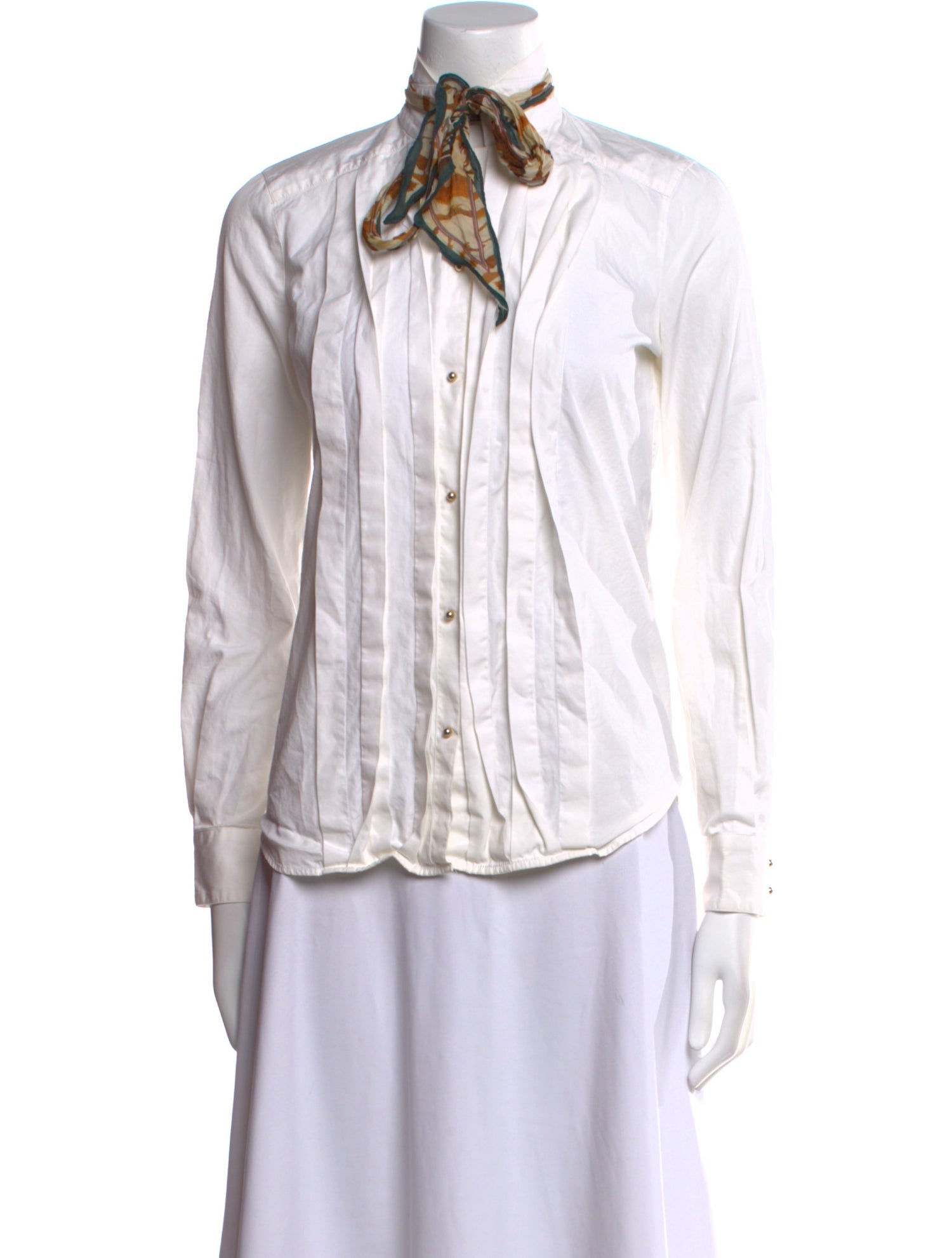 Roberto Cavalli Long Sleeve Button-Up Top