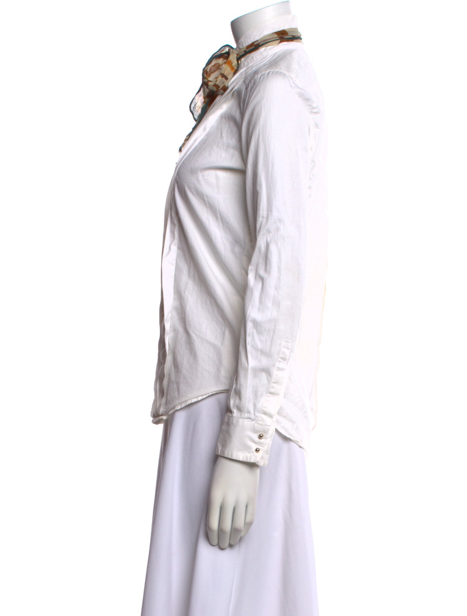 Roberto Cavalli Long Sleeve Button-Up Top